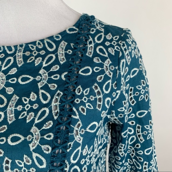 Maje Eyelet Dress Sz 2 - Picture 4 of 12